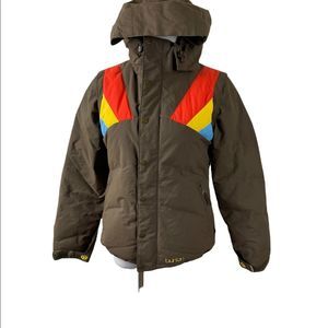 Burton Brown Sunburst Snowboard Jacket Small